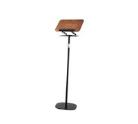 Supporto For Lettura Doppio Uso 2 In 1, Supporto For Libri Da Pavimento, Base Girevole A 360°, For Tablet, Laptop, Libri Di Testo(Black,Adjustable 51-119cm)