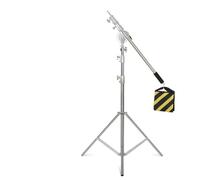 Supporto for luce da 2,9 m con kit in acciaio inossidabile, braccio trasversale con borsa for pesi, accessori for studio fotografico, asta telescopica di estensione da 2,49 m(Stainless Steel Kit)