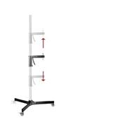 Supporto for luce da 63 cm a 190 cm, vite da 1/4 e 3/8 con ruote, treppiede pieghevole for flash da studio, luce LED, softbox, luce COB(1pc gun holder)