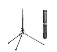Supporto for luce fotografica in fibra di carbonio da 1,9 m, treppiede regolabile con vite da 1/4, portalampada portatile for flash softbox