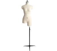Supporto for manichino femminile da cucito con base triangolare, manichino sartoriale regolabile di taglia grande(XX-Large)