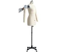 Supporto for manichino femminile da cucito con braccio e ruota, manichini for sarte in schiuma for adulti taglie forti for sartoria professionale e design di abbigliamento(XXX-Large)
