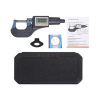 Supporto for micrometro digitale 0-25 mm Schermo LCD Micrometro esterno elettronico con linea di 0,01 mm Calibro ad alta precisione Strumento di misura, Strumento per meccanici di precisione(0-25mm)