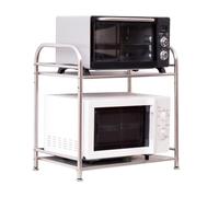 Supporto For Microonde Da Cucina In Acciaio Inossidabile 304 A 2 Livelli, Robusto Supporto In Metallo For Microonde Da Banco, Grande Ripiano For Armadietto, Porta Spezie