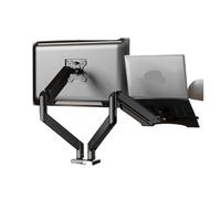 Supporto for monitor a doppio schermo con base girevole e telescopica(Onescreen onesupport)