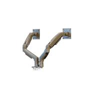 Supporto for monitor a doppio schermo sinistro e destro for computer F160, supporto girevole da tavolo con gancio di regolazione telescopico sollevamento