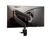 Supporto for monitor con braccio robotico, base a sbalzo for schermo rotante e riscaldabile for computer, supporto da scrivania for doppio X1(G02elegantblack)