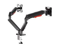 Supporto for monitor con braccio robotico, base a sbalzo for schermo rotante e riscaldabile for computer, supporto da scrivania for doppio schermo X1