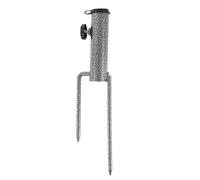 Supporto for ombrellone da spiaggia con ancoraggio in acciaio, picchetto terra in ferro regolabile punta for, bandiera, canna pesca, prato all'aperto