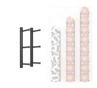 Supporto For Palline, Supporto For Pallone Da Calcio, Supporto For Tappetino Da Yoga, Deposito For Attrezzature Sportive For Garage, Supporto For Basket Con Cestino(Nero,3 Tier(75cm/29.5in))