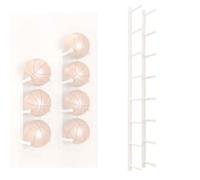 Supporto For Palline, Supporto For Pallone Da Calcio, Supporto For Tappetino Da Yoga, Deposito For Attrezzature Sportive For Garage, Supporto For Basket Con Cestino(White,8 Tier (225cm/88.6in))