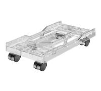 Supporto for PC regolabile for CPU mobile sotto la scrivania for torre for , supporto da pavimento for adatto alla maggior parte dei for tavolo per Computer Girevole(Transparent)