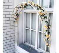 Supporto for piante a traliccio in metallo for giardino, for montaggio a parete, arco decorativo for porte, finestre e pareti, ideale for edera, rose, viti, cetrioli e clematidi.(100cm/39.3in)