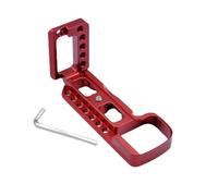 Supporto for piastra a L a sgancio rapido for Vlog, impugnatura for fotocamera digitale for Sony A6000 A6100 A6300 A6400 for testa treppiede for Arca for Swiss(Red Type-A)