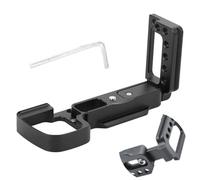 Supporto for piastra a L a sgancio rapido for Vlog, impugnatura for fotocamera digitale for Sony A6000 A6100 A6300 A6400 for testa treppiede for Arca for Swiss(Type-B Black)