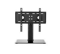 Supporto for piedistallo regolabile in altezza for schermo curvo piatto da 32 a 55 pollici con base in vetro temperato. Supporta fino a 60 kg max. 100X100/3(F)