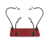 Supporto for pistola termica con supporto for PCB a terza mano for saldatura magnetica lente d'ingrandimento 3X LED Stazione di resistente per la riparazione della saldatura(N-4AR-RD2)