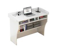 Supporto For Podio In Legno For Discorsi, Foro For Filo Riservato, Design Con Spazio Di Archiviazione, Adatto For Chiesa, Ufficio, Scuola, Riunioni Di Famiglia(White)