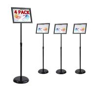 Supporto for poster regolabile, supporto for cartelloni da pavimento resistente con telaio a scatto for poster da esposizione, guida for eventi