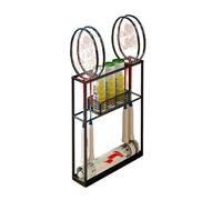 Supporto For Racchette Da Badminton Da Pavimento, Palestre E Scuole Di Fitness(Black)