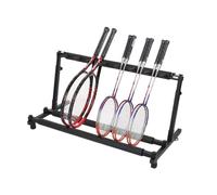 Supporto For Racchette Da Badminton,espositore For Racchette Da Tennis In Ferro,ripiano Portaoggetti Regolabile In Altezza,for Palestra,scuola E Club Di Casa(Style 1)