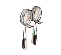 Supporto for racchette da tennis da parete, organizer for racchette da porta, ganci for racchette con pannello forato, for palestra, scuola, garage, allenamento, casa(Black)