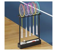 Supporto for racchette da tennis, supporto for attrezzature sportive, espositore for racchette da badminton, for campi di allenamento, club e stadi(Black)