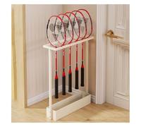 Supporto for racchette da tennis, supporto for attrezzature sportive, espositore for racchette da badminton, for campi di allenamento, club e stadi(White)