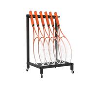 Supporto for racchette da tennis, supporto for racchette da terra, espositore for racchette da badminton, for scuole, club e palestre