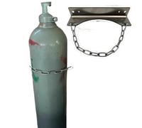 Supporto for rack for bombola di ossigeno, staffa for montaggio a parete, catena regolabile in acciaio inossidabile, dimensioni multiple(L30cm 11 3/4)