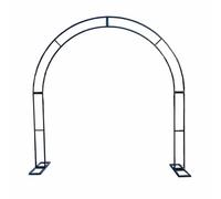 Supporto for rampicante in ferro battuto ispessito con base, sfondo for fiori all'aperto, supporto for vite rampicante for rose da balcone e clematide, nero.(260 * 200cm)