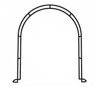 Supporto for rampicanti ad arco in metallo for rose, resistente alle intemperie, pergolato da giardino, for piante rampicanti su terrazza da giardino(Black,W120xH220cm)