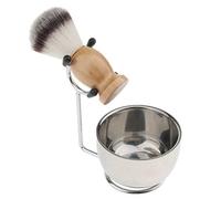 Supporto for rasoio Pratico supporto for pennello for da uomo, portapennello barba viaggio for la casa in acciaio inossidabile for maschile, kit for for ciotola for tazza di crema sapone alla moda