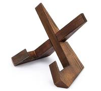 Supporto for ricette marrone for bancone da cucina, porta libri di in legno pino con espositore a croce for l'arredamento della Ricettario