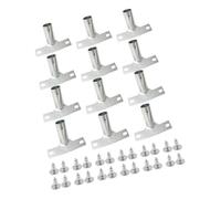 Supporto for scopa da parete for attrezzi for la pulizia, staffa di stoccaggio in metallo da 23,5 mm di diametro con viti(12pcs)