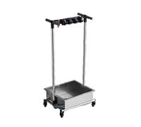 Supporto For Scopa E Mocio, Carrello Portautensili For La Pulizia Da Pavimento Con Ruote, 6 Scomparti Ganci, For Capannoni Giardino, Esterni Prato(3tow4hooks)