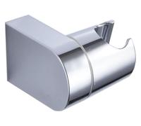 Supporto for soffione doccia in metallo | Supporto da parete for doccia da bagno in argento da 2 pezzi: staffa di supporto regolabile