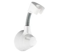 Supporto for soffione doccia regolabile a ventosa | Multicolor for il bagno: palmare con rotazione multi-angolo regolabile senza ventosa(White)