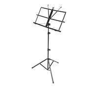 Supporto for spartiti musicali a treppiede Strumento for la lettura dei manoscritti Pieghevole portatile Partitura universale for chitarra Treppiede Stand musicali