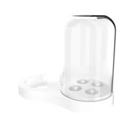 Supporto For Spazzolino Elettrico Oralb IO3, IO4, IO5 E IO6, Con Contenitore Antipolvere E Supporto For Testina EB17.(White)