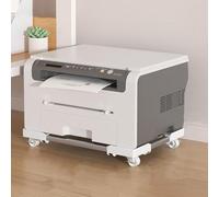 Supporto for stampante con ruote universali, dimensioni regolabili, supporto universale rialzato, resistente all'umidità e traspirante for uso domestico e in ufficio.(White)
