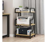 Supporto for Stampante con Spazio di Archiviazione, Mobiletto Giradischi, Ripiano for Console Multi-gioco in Piedi for Lettore Multimediale, Scanner, File, Libri, Forno a Microonde