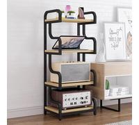 Supporto for Stampante con Spazio di Archiviazione, Mobiletto Giradischi, Ripiano for Console Multi-gioco in Piedi for Lettore Multimediale, Scanner, File, Libri, Forno a Microonde