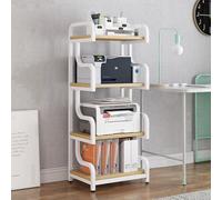 Supporto for Stampante con Spazio di Archiviazione, Mobiletto Giradischi, Ripiano for Console Multi-gioco in Piedi for Lettore Multimediale, Scanner, File, Libri, Forno a Microonde