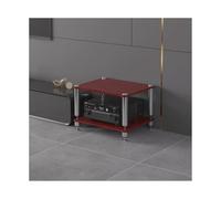 Supporto for supporti multimediali AV HiFi, mobiletto for componenti stereo, ripiano in legno, torre audio, moderno giradischi, console multimediale, supporto for home office theater(Bruin,2 Tier)