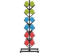 Supporto for tappetino yoga, 5/6/7 strati, supporto for tappetino da esercizio, organizer for rullo in schiuma for casa/palestra/palestra(Black,Hold 12)