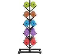 Supporto for tappetino yoga, 5/6/7 strati, supporto for tappetino da esercizio, organizer for rullo in schiuma for casa/palestra/palestra(Black,Hold 10)