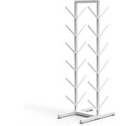 Supporto for tappetino yoga, 5/6/7 strati, supporto for tappetino da esercizio, organizer for rullo in schiuma for casa/palestra/palestra(White,Hold 12)