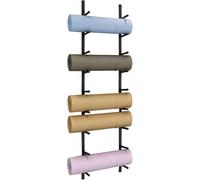 Supporto for tappetino yoga, supporto verticale for appendere pesi, supporto yoga da parete, espositore multiuso(Black,9)
