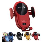 Supporto For Telefono Carroll Fashion, Supporto For Telefono Caricabatterie Wireless For Auto Intelligente Carollfashion, Caricatore For Supporto For Cellulare Carollfashion (Color : Red)